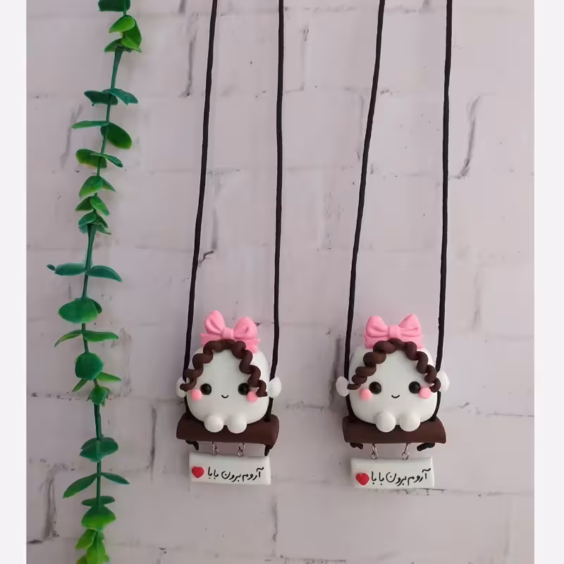 آویز ماشین قند موفر قهوه ای یک عددی | amazonchi