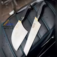 چاقو آشپزخانه شف درجه یک زنجانی به همراه ساطور صرب
