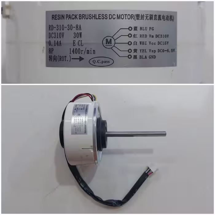 موتور فن پنل اسپلیت 310V 30W چپ گرد