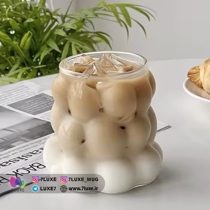 ماگ با طرح برفی / ماگ با طرح حبابی