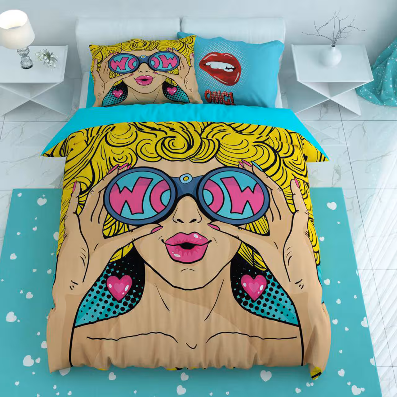 سرویس لحاف روتختی ترکسان یک نفره 4 تیکه کد D134