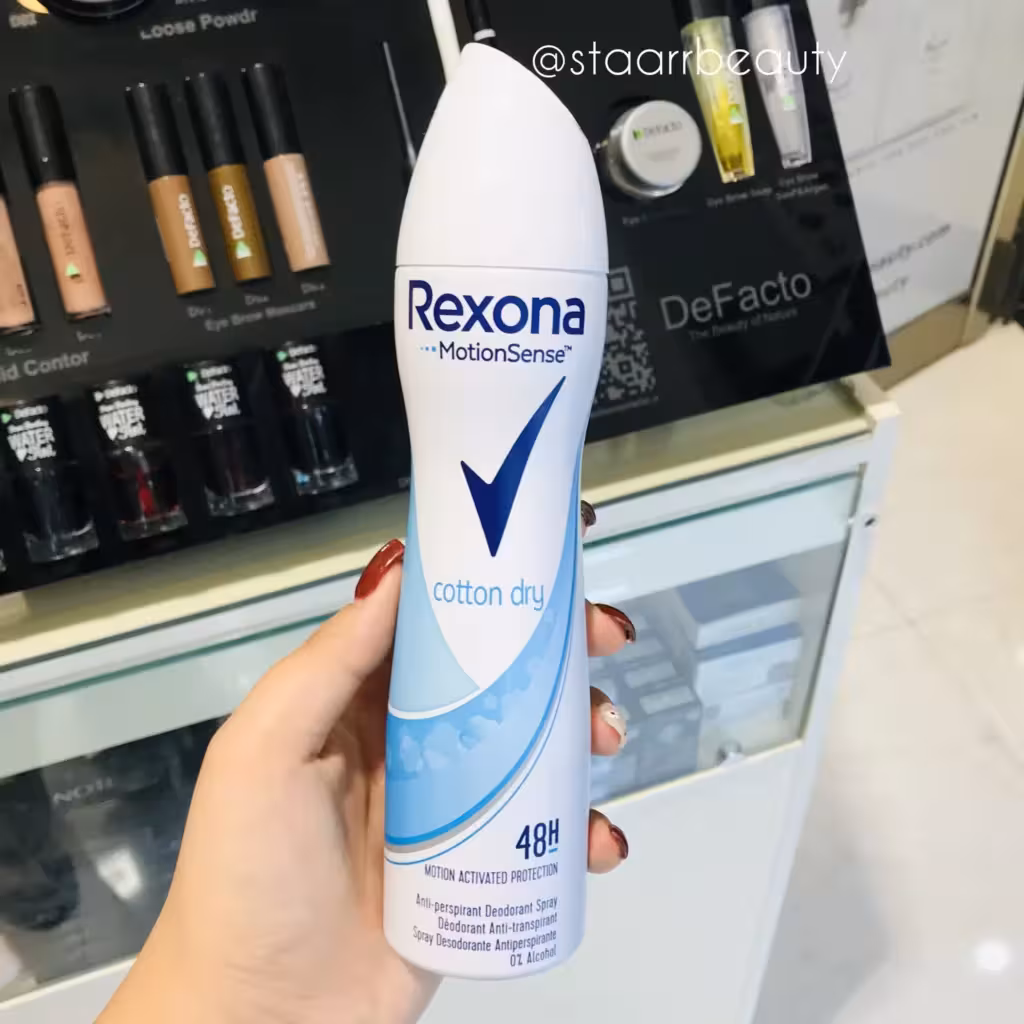 اسپری بدن رکسونا زنانه مدل cotton dry حجم 200 میل