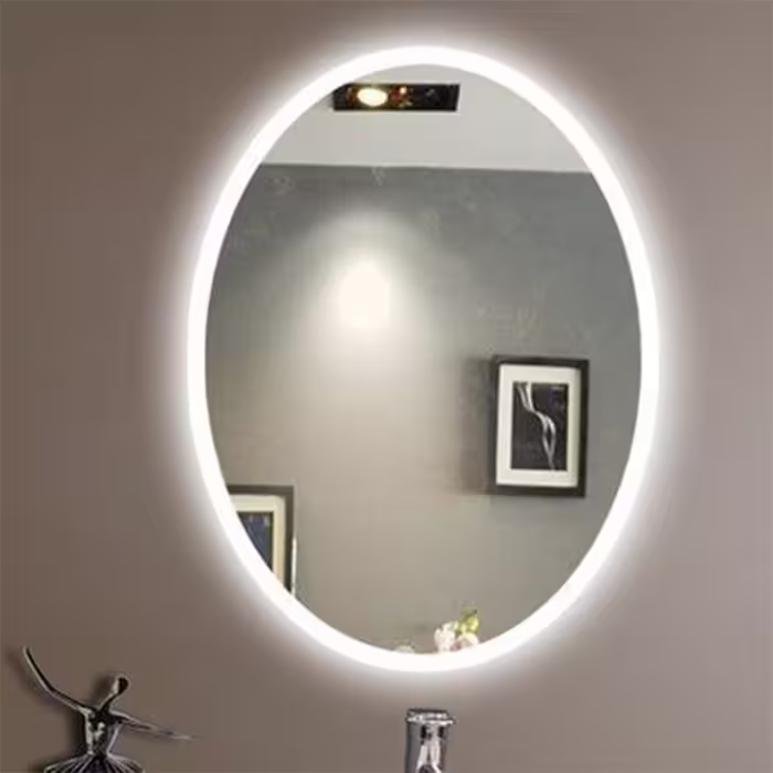 آینه بک لایت و رینگ لایت بیضی 60 * 80 سانتیمتر مدل B8060-SL