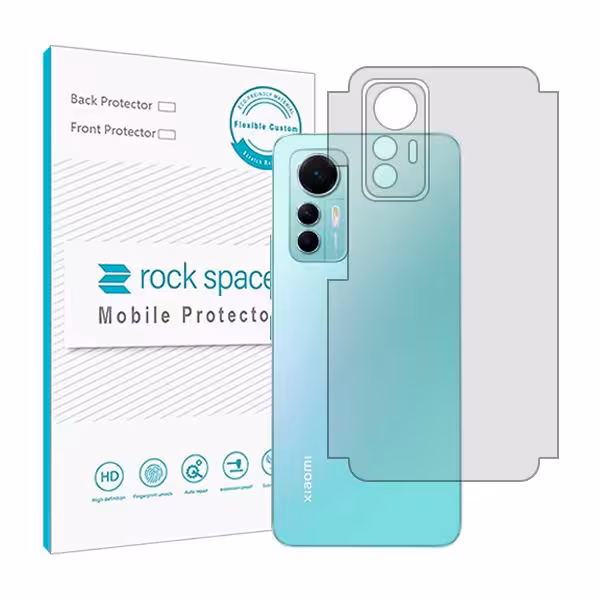گلس محافظ پشت گوشی شیائومی 12 Lite مدل نانو هیدروژل شفاف برند راک اسپیس کد 25026M