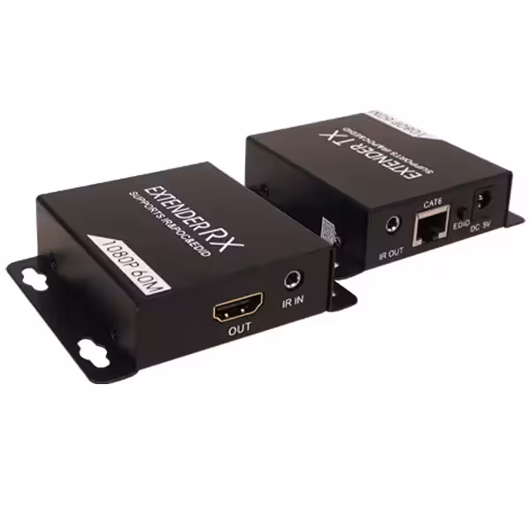توسعه دهنده HDMI روی کابل شبکه 60 متر کی نت مدل K-EXHD0060