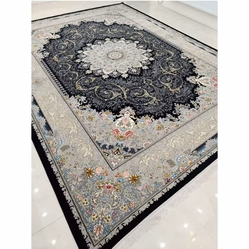 فرش  700شانه ماشینی کاشان6متری طرح هیوافیلی(باارسال رایگان)