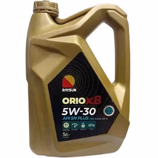 خرید روغن موتور ریسان 5w30 sn  مدل oriox8 تمام سینتتیک حجم پنج لیتر | اتوموبی