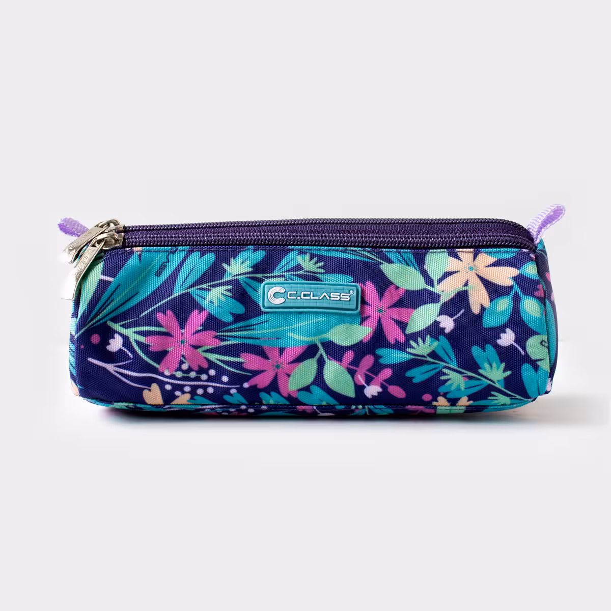 جامدادی پارچه ای سه زیپ بنفش سی کلاس (C.CLASS)