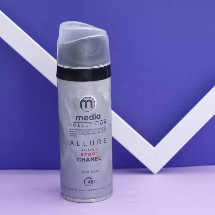 عمده فروشی اسپری مردانه media ALLURE HOMME SPORT CHANEL خوشبو کننده بدن مدیا 200میل 90366
