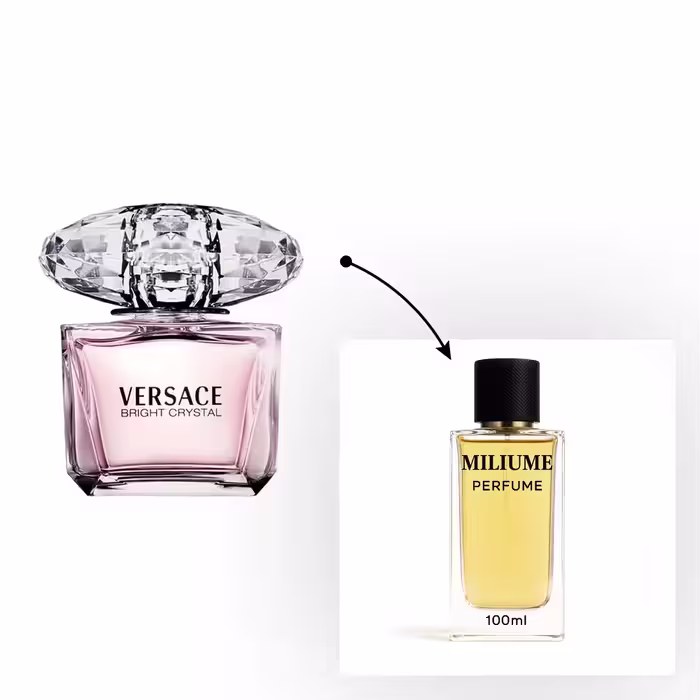 اسانس عطر Versace Bright Crystal برند gemini - کد 2207 - ورساچه صورتی برایت کریستال 100ML - میلیوم پرفیوم