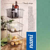 سبد سیب زمینی و پیاز سه طبقه در دو مدل ساده و زیر چوبی