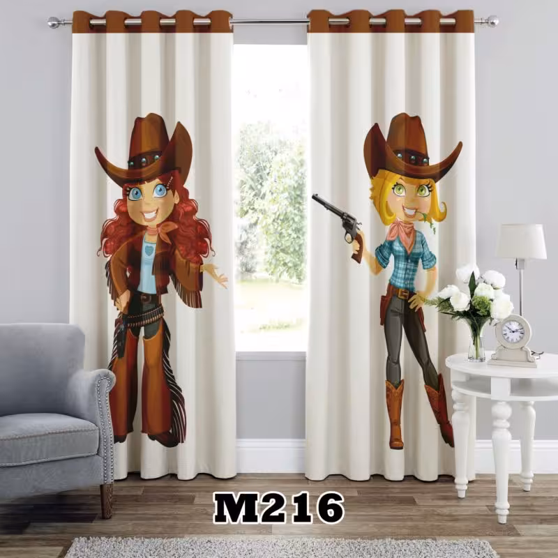 پرده سه بعدی طرح کودک