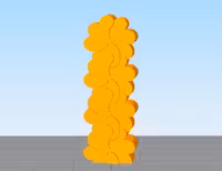 مدل سه بعدی شمع طرح گل شبدر (STL)