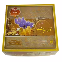 پرده نبات ممتاز زعفرانی افضلی یزد حجم 2/300 گرمی