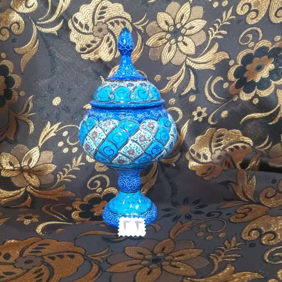 شکلات خوری مینا کاری کد 32 ارتفاع 23 سانت قابل شستشو