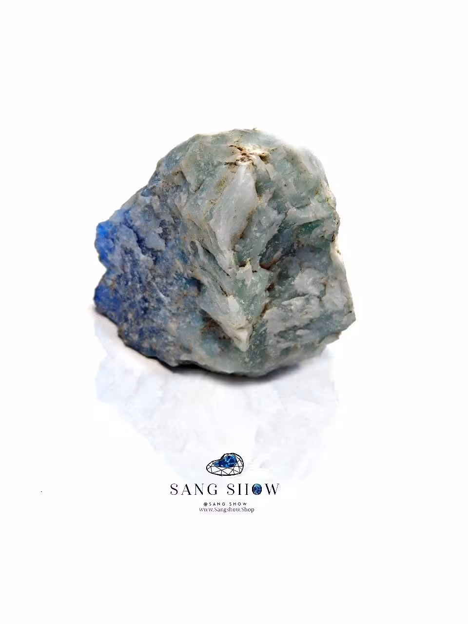 سنگ راف کوارتز آبی blue quartz نمونه معدنی و انحصاری S813