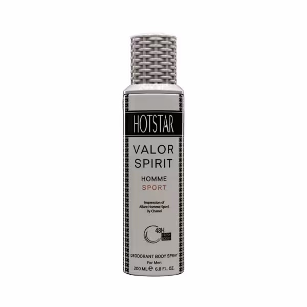 اسپری مردانه هات استار مدل آلور هوم اسپرت (Valor Spirit) حجم 200 میل - Hotstar