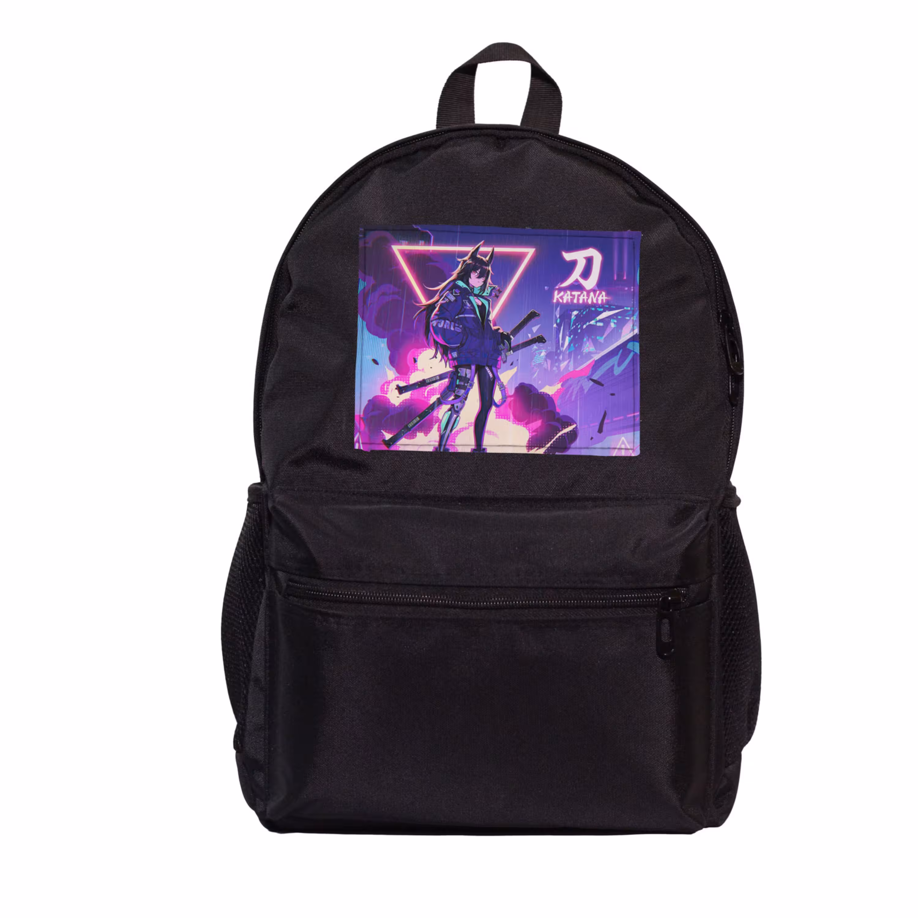 کوله پشتی مدرسه طرح انیمه و شمشیر کاتانا Katana