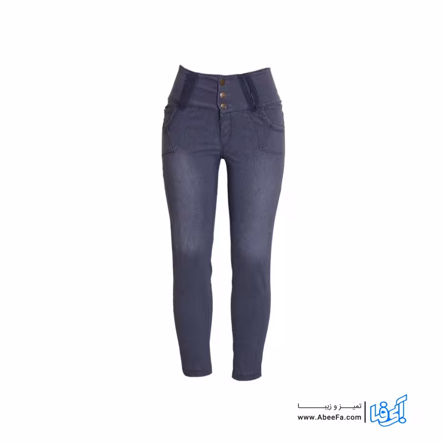شلوار جین زنانه مدل RZ-GH12068-TLI-KHA.GEN رنگ خاکستری