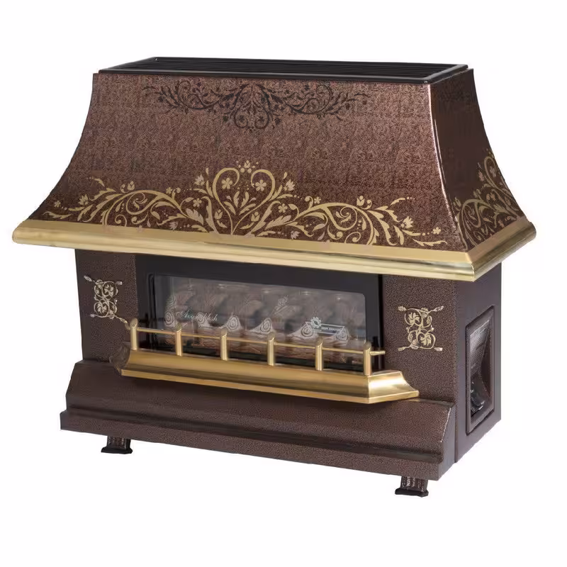 شومینه گازی ایران شرق مدل 180 آذرخش طرح رزیتا