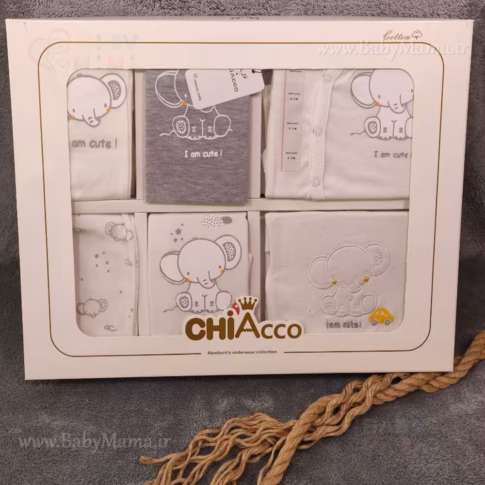 ست 19 تیکه بیمارستانی گلدوزی فیل و ماشین