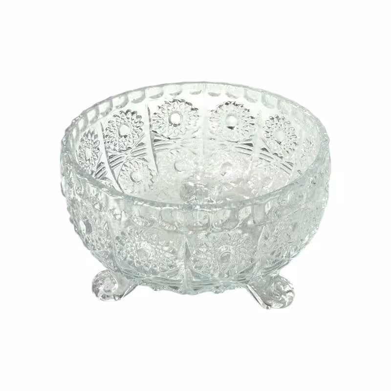 شیشه پیاله سه پایه گرد قطر 8 ارتفاع 5.5