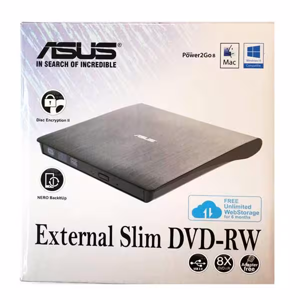 دی وی دی رایتر اکسترنال طرح ایسوس مدل SDRW08D-U