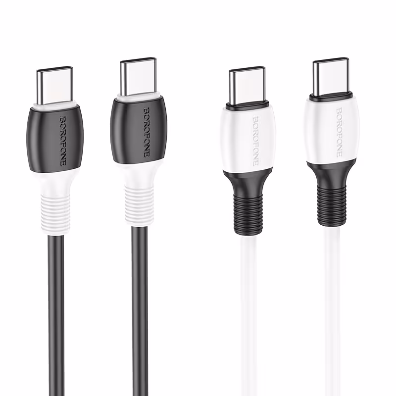 کابل شارژ 60 وات USB-C به USB-C بروفون مدل BX84 طول 1 متر