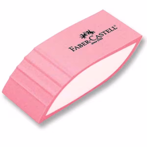 پاک کن فابر کاستل صورتی (مدل Shaped)