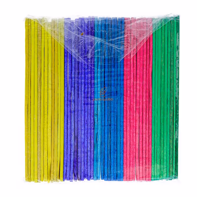 چوب بستنی ساده رنگی