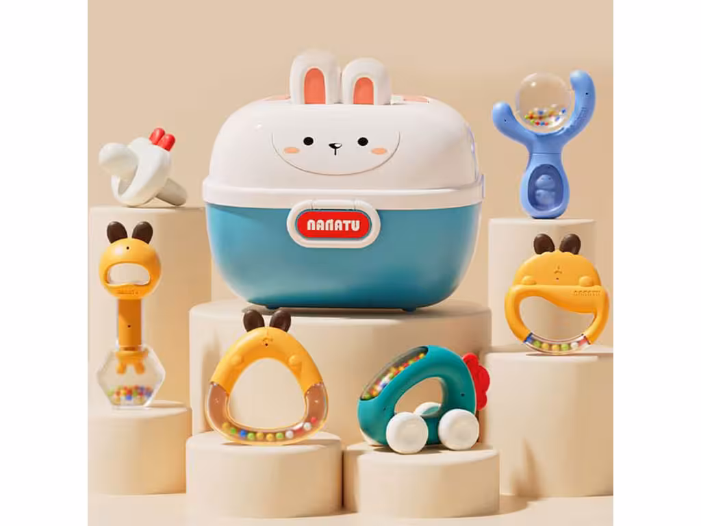 ست جغجغه 6 عددی طرح خرگوش