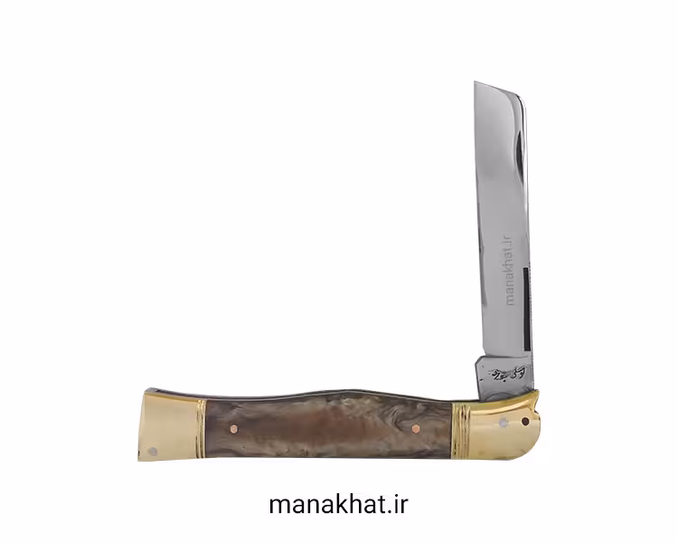 قلمتراش خیزران تراش تک تیغ یک سر مرغی دسته فیبر قهوه ای 12 سانت استاد جواد توسلی