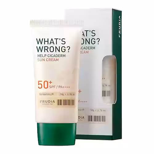 کرم ضد آفتاب کره ای فرودیا FRUDIA What’s Wrong Help SPF50 مرطوب کننده 50 گرم