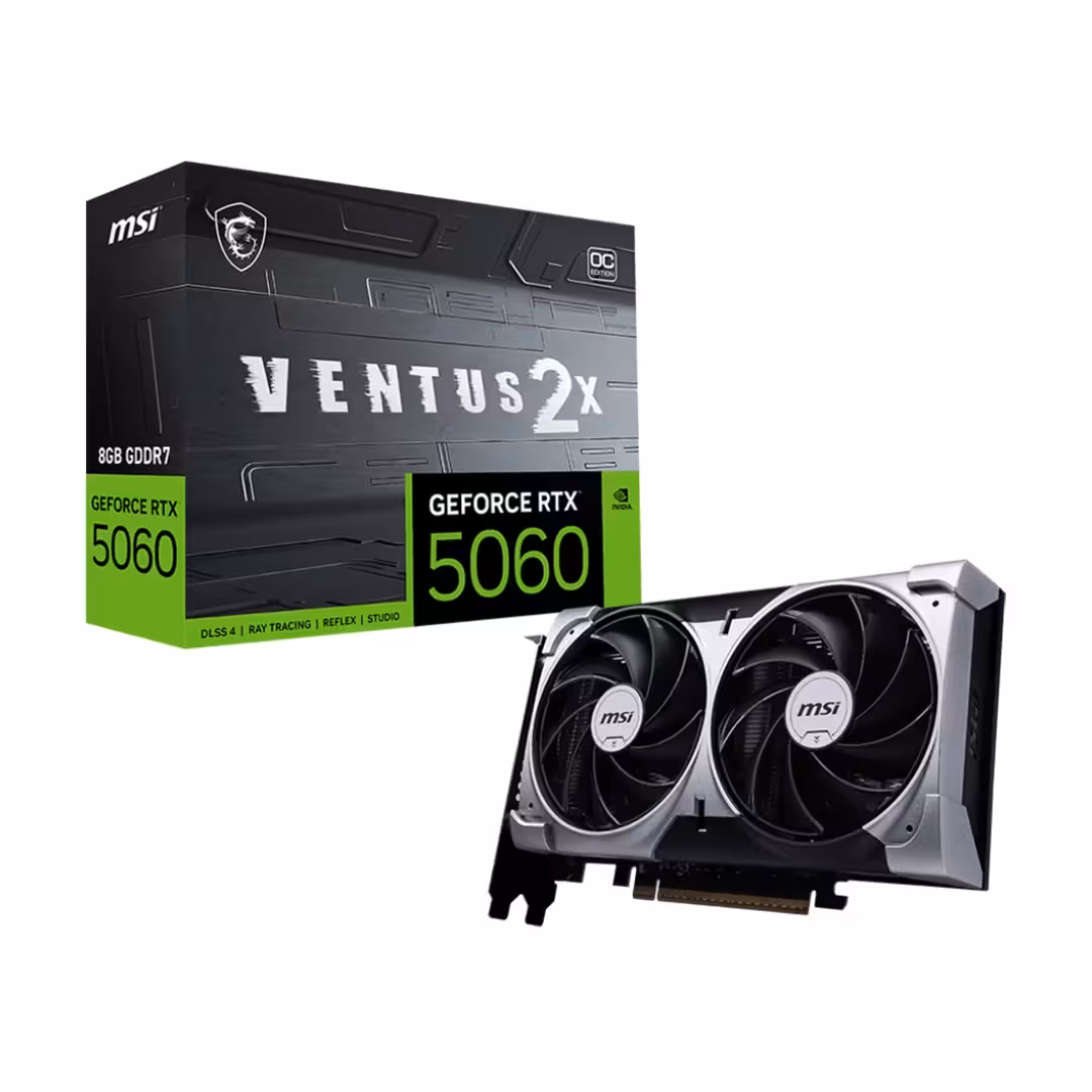 قیمت و خرید کارت گرافیک ام اس آی MSI RTX 5060 Ventus 2X OC 8GB - آبتین مال