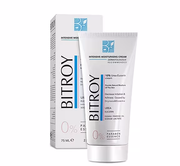 کرم مرطوب کننده اوره اوسرین 10٪ بیتروی حجم 75 میلی لیتر | Bitroy Moisturising Cream With Urea & Eucerin 10% 75 ml