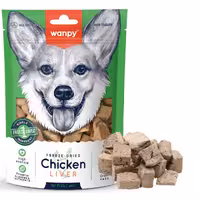 تشویقی سگ ونپی طعم جگر مرغ مدل Freeze Dried