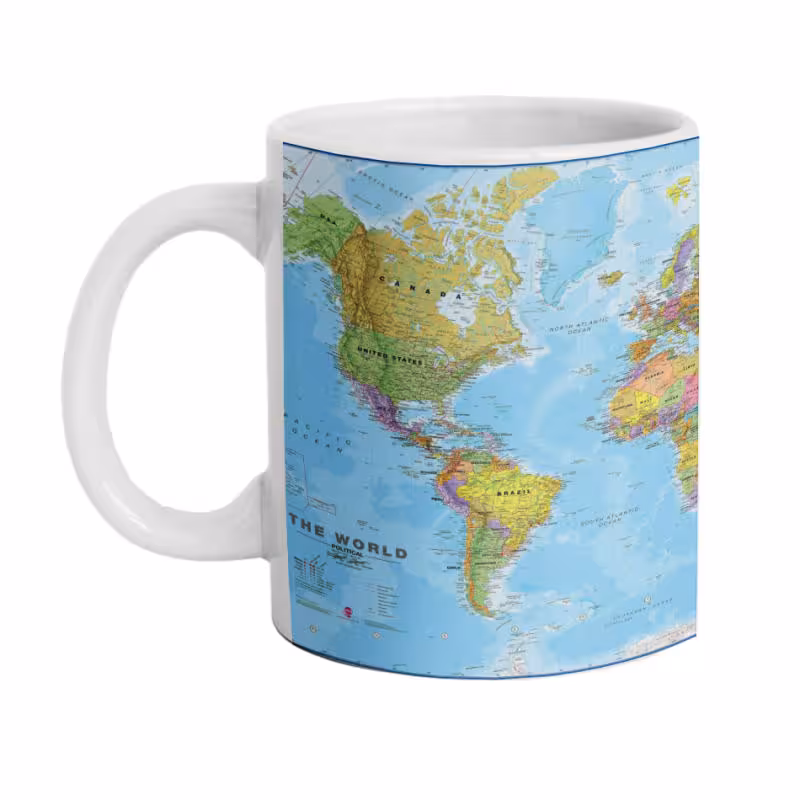 خرید ماگ-لیوان  نقشه جهان  M2322