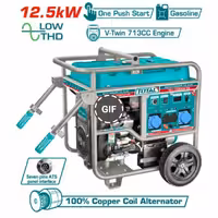 موتور برق 12/5 کیلو وات دو سیلندر توتال مدل TP11500008‑SB