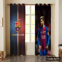 پرده پانچی مخمل چاپی پسرانه کد a  213