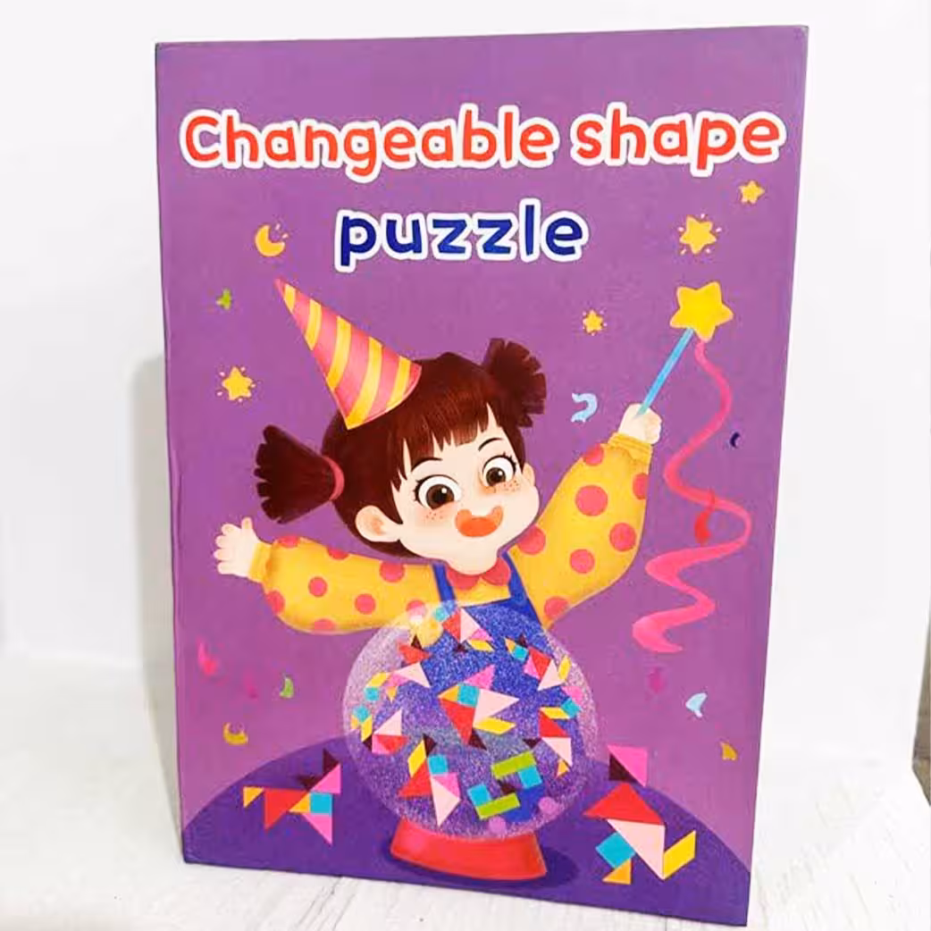 کتاب پازلی جورچین آهنربایی تنگرام(خارجی)