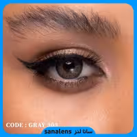 لنز چشم رینبو مدل Gray 303 طوسی عسلی دور مشکی