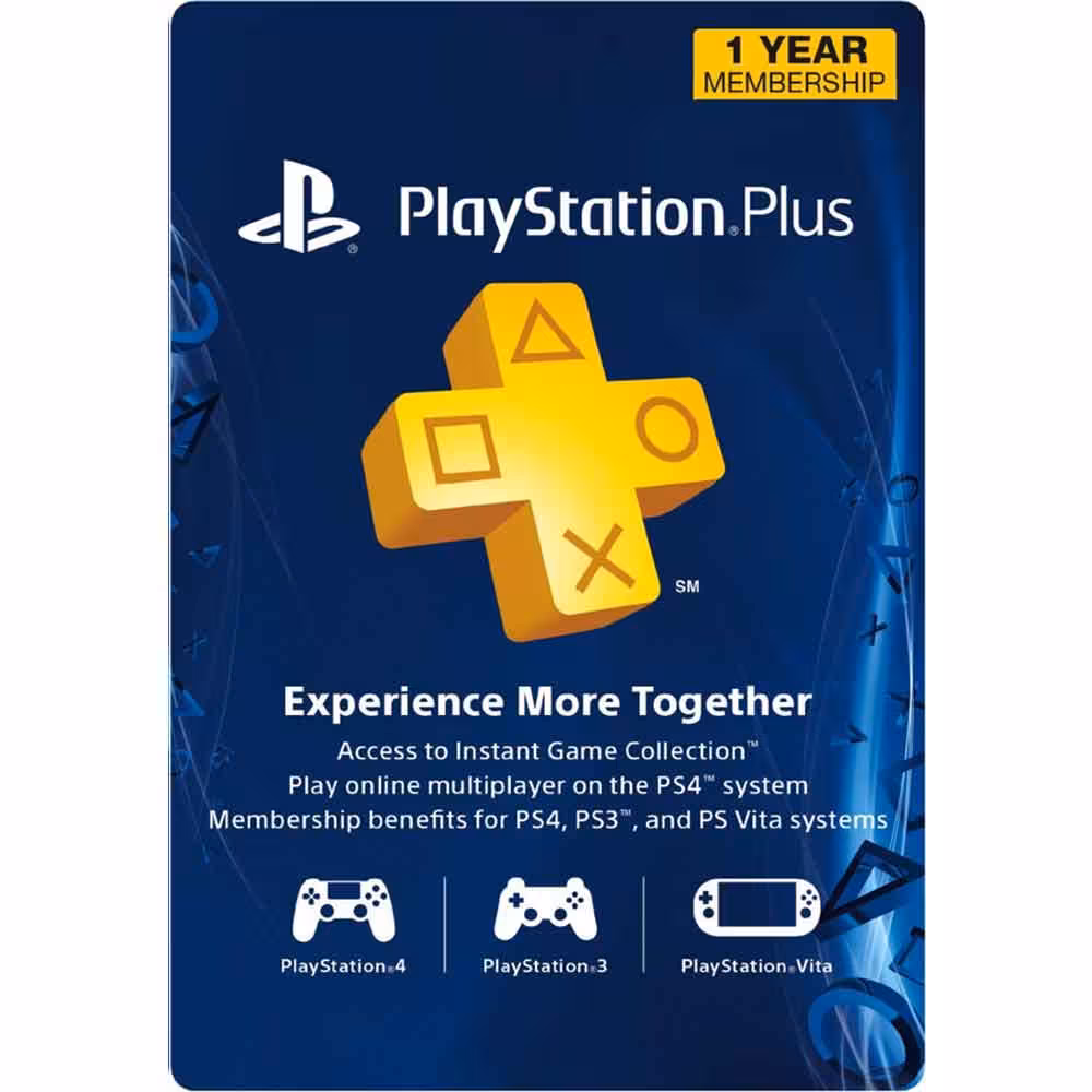 پلی استیشن پلاس یک ساله آمریکا PlayStation Plus USA 12 Months