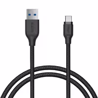کابل شارژ USB به تایپ سی آکی 2 متری سیم کنفی مدل Aukey CB-AC2