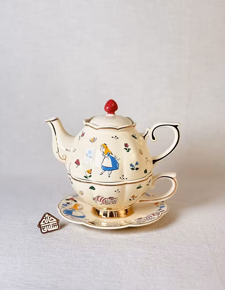 ست فنجون و قوری دیزنی آلیس در سرزمین عجایب کد003065