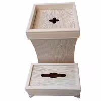 ست سطل و جای دستمال کاغذی مدل رهام