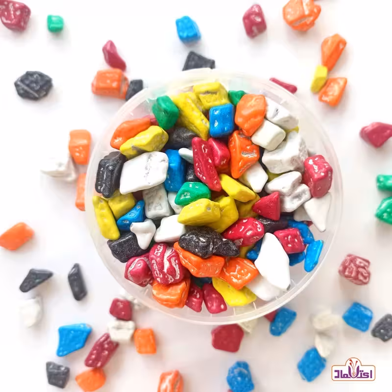 شکلات سنگی رنگی (جیلی بیلی) 100 گرمی اعتماد سطلی و تازه | amazonchi