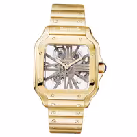 ساعت مچی مردانه کارتیر Cartier Santos Skeleton WHSA0016