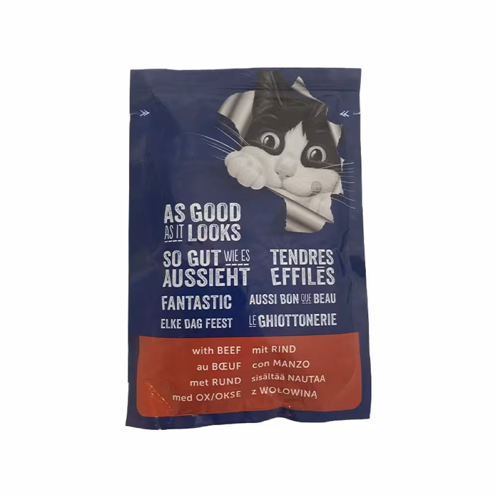 پوچ گربه فلیکس با طعم گوشت گاو 85 گرم