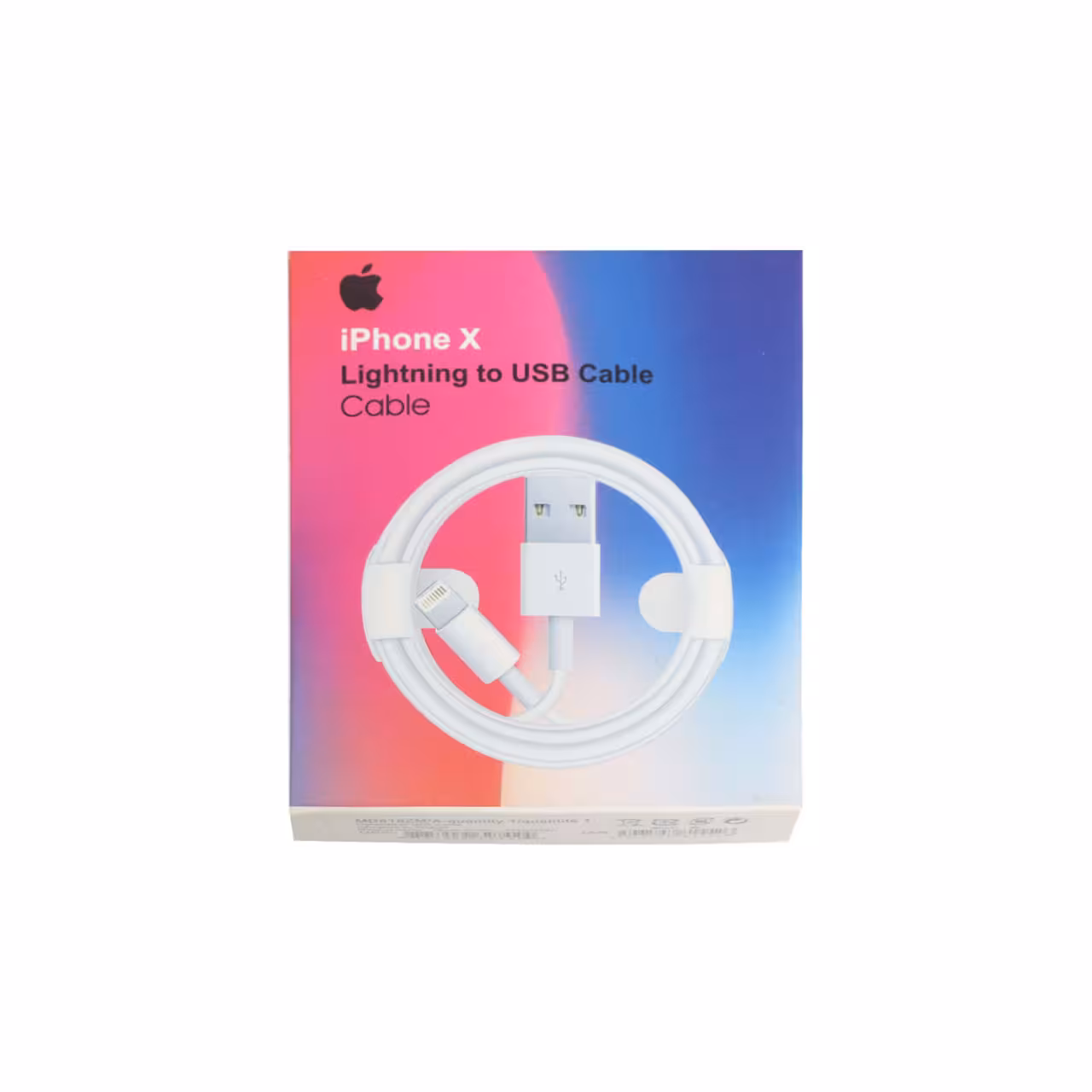 کابل تبدیل USB به لایتنینگ مدل iPhone X طول 1 متر