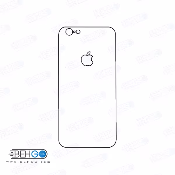 برچسب پشت آیفون 6 و 6 اس محافظ پشت رنگی و اکلیلی گوشی Apple iphone 6/6s Back Protector